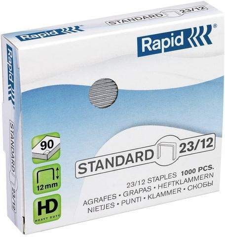 Heftklammern 23/12 Rapid verzinkt (VE= 1000 St.)