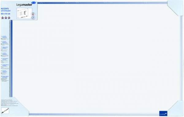 Schreibtafel Accents Linear Cool magnetisch 60x90cm blau inkl. Montagesatz Markerablage u. Boardmark