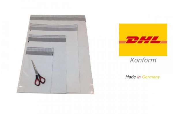 Textilversandtaschen DHL Weiß