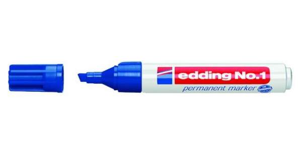Permanentmarker Edding Nr. 1 nachfüllbar 1-5mm blau
