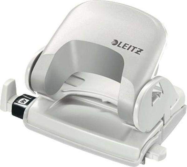 Locher Leitz 5038 Topstyle® mit Anschlagschiene grau hellgrau