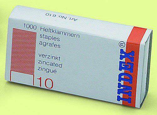 Heftklammern Nr. 10 No. 10 (HK10) verzinkt (VE=1000 St.)