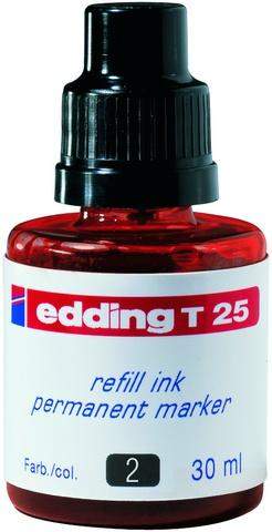 Nachfülltusche Edding T25 30 ml f. Permanentmarker rot 1 Fl.