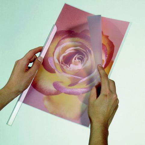 Klemmschienenhülle Durable A4 transparent f. 100 Blatt