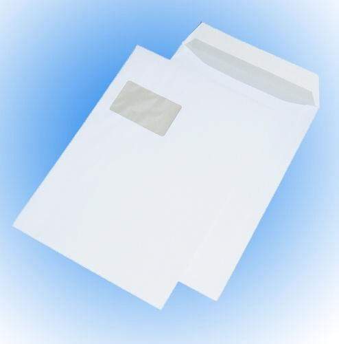 Versandtaschen C4 mit Fenster Weiß sk (250 Stück)