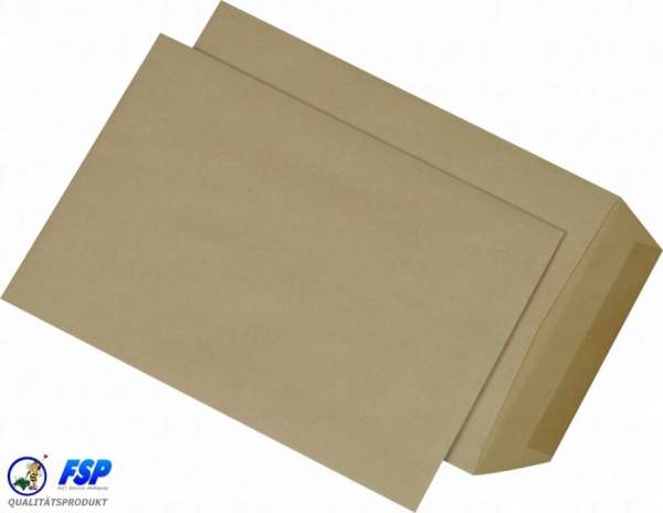 Braune DIN E5 200x280mm Versandtasche ohne Fenster nk (500 Stück)