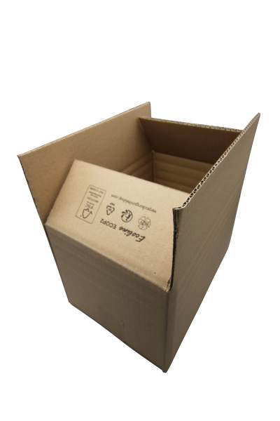 Verpackungsmaterial-Faltkarton-braun-Recyclingkarton-einwellige-Kartonage