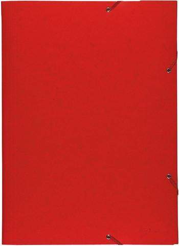Sammelmappe Zeichnungsmappe Einschlagmappe Manilakarton Eckspanngummi A3 rot