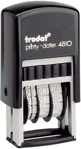 Datum Selbstfärberstempel Trodat 4810 printy dater Schrifthöhe 3,8mm