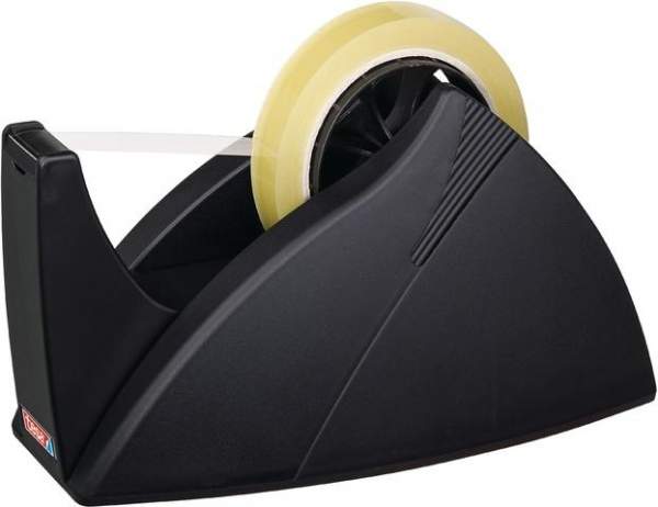 Tischabroller Tesa 66m x 25mm schwer Easy Cut leer schwarz