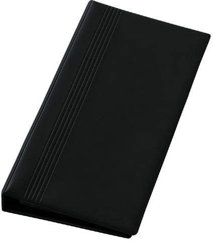 Visitenkartenringbuch 14,7x26,5cm für 200 Karten schwarz inkl. Visitenkartenhüllen