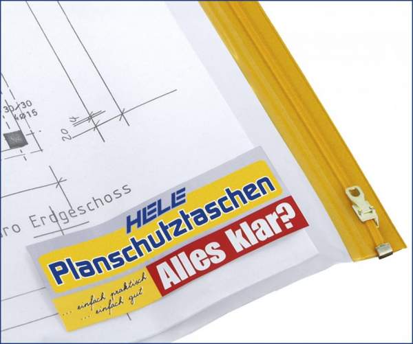 Planschutztaschen A0 90x125 cm PE-Folie transparent Pckg. á 5 St.