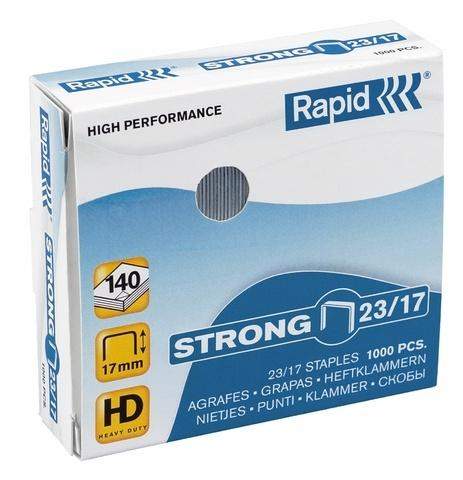 Heftklammern 23/17 Rapid STRONG Stahldraht verzinkt (VE=1000 St.)
