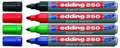 Boardmarker Edding 250 Rsp. 1,5-3mm 4er Set 1 Etui