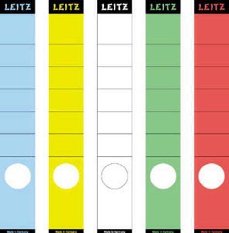 Rückenschilder Leitz 1648 sk schmal 285x38 Loch unten weiß 1Pg.