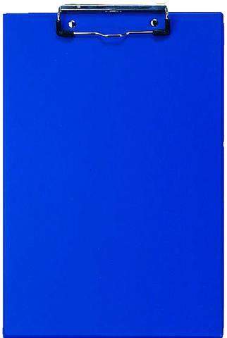 Klemmbrett VELOFLEX Schreibplatte Klemme kurze Seite A4 blau