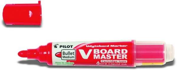 Boardmarker PILOT BEGREEN V Board Master Rundspitze 0,9mm M Rot