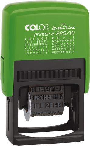 Wortbandstempel GreenLine 12 Texte Druckfarbe schwarz