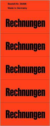 Inhaltsschilder Inhaltsschildchen sk Rechnungen rot 1 Pckg
