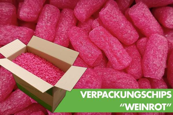 Plastikfreie-Verpackungschips-Biobiene-FSP-aus-Pflanzenstärke-Weinrot-