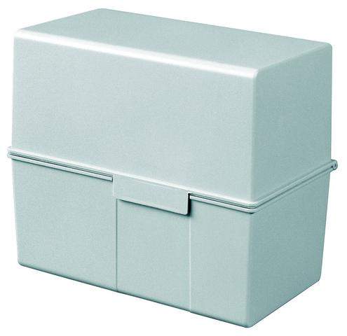 Karteikasten HAN PVC für A6 quer - ca. 300 Karten grau / 1 St.