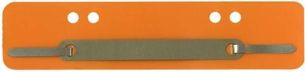 Heftstreifen PP Metalldeckleiste kurz 34x150mm orange 100St.