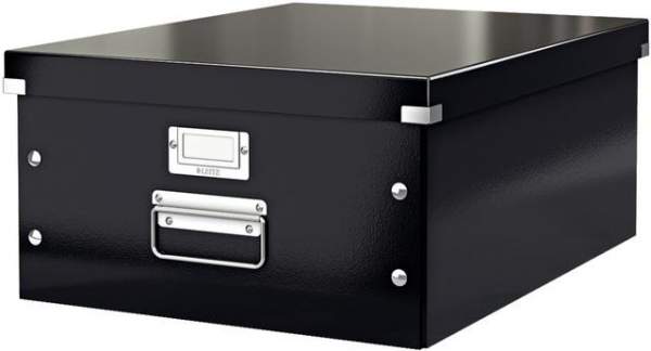 Archivbox A3 Click & Store Leitz mit Deckel 35x45x18,8cm Innenmaß schwarz