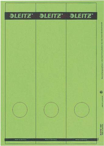 Rückenschilder PC Leitz 1688 285x61 grün Loch unten Pckg.=75St.