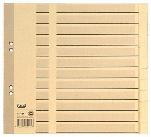 Register Elba Blanko A4 Papier 210x230x2 12 Blatt chamois /1 St.