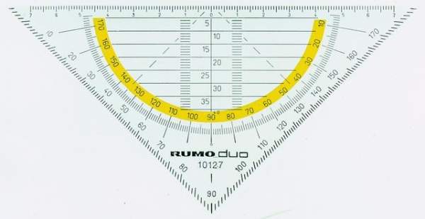 Geometrie-Dreieck RUMOLD 16cm rauchgrau getönt