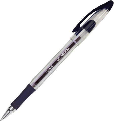 Gelschreiber Kappe mit Clip 0,7mm schwarz