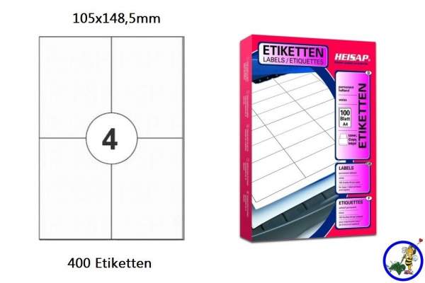 Papier-Etiketten 105x148,5mm DIN A4-günstig