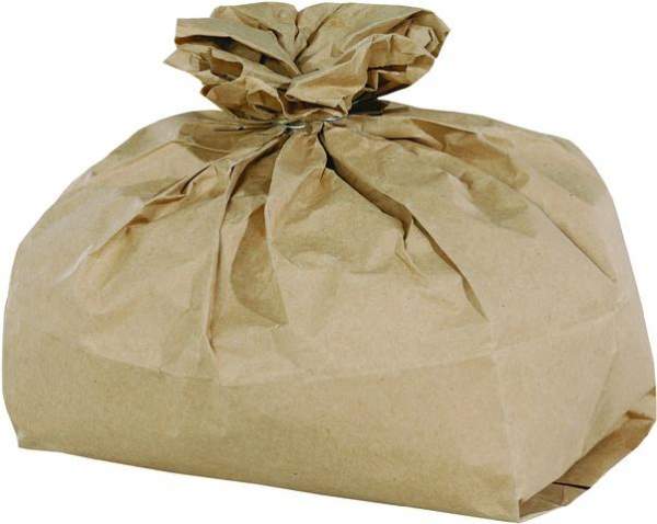 Mülltüten Papier für Biomüll 10 Liter 210x170x360mm braun 