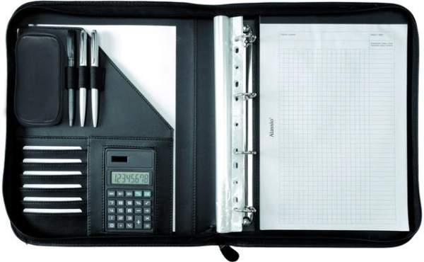 Konferenzmappe RICCIONE Kunstleder A4 28,5x35,7cm schwarz