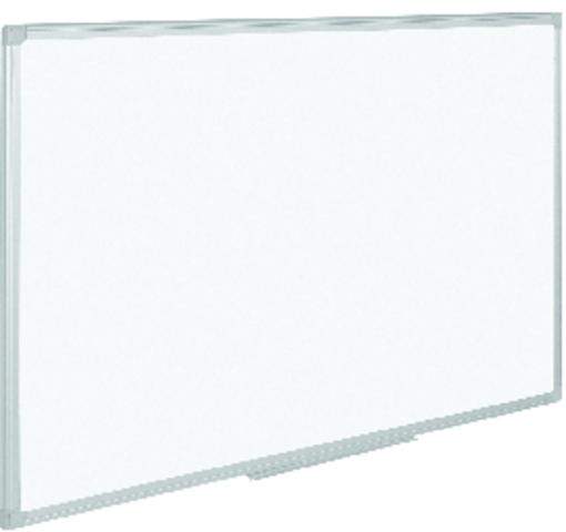 Schreibtafel 60x45cm Whiteboard Alurahmen lackiert silber grau