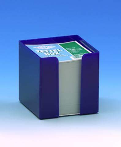 Zettelbox gefüllt blau für 9x9cm Notizzettel inkl. 700 Zettel