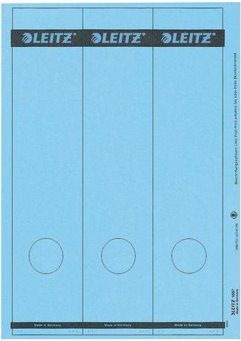 Rückenschilder Leitz 1687 PC 285x61 blau Loch unten Pa=75St.