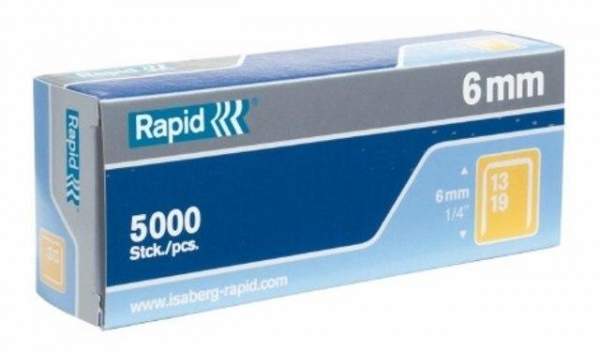 Heftklammern 13/6 verzinkt Rapid Schachtel á 5000 St.