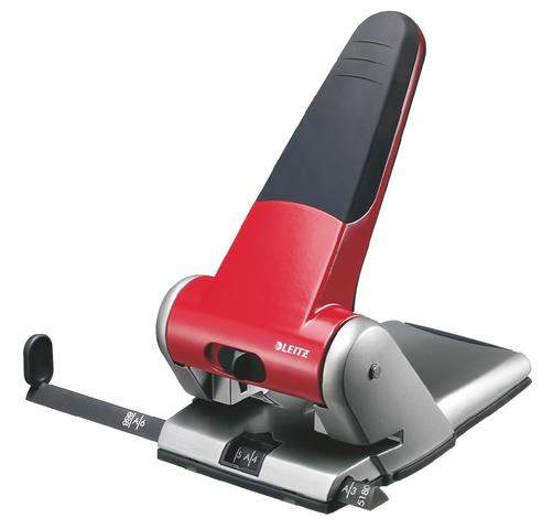 Locher Leitz 5180 Registraturlocher 63 Blatt 6,3mm Rot
