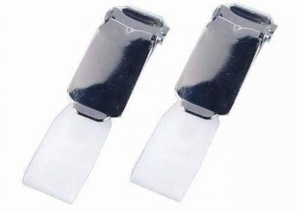 Ausweishalterclip chrom Clips für Durable Namenschild VE: 25 St.
