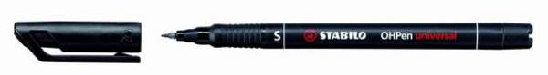 Projektionsschreiber Stabilo 841 OHP-Stift OHPpen wasserfest S 0,4mm schwarz