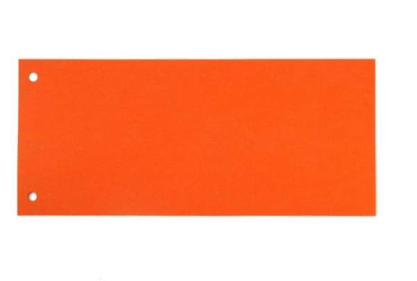 Trennstreifen Trennlaschen 10,5x24cm 180g gelocht orange 100 Stück