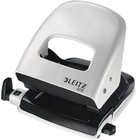 Locher Leitz 5008 mit Anschlagschiene grau