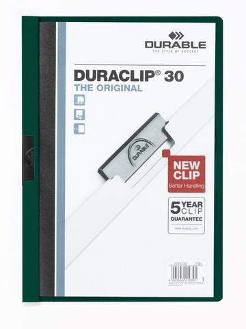 Klemm-Mappe "Duraclip" DIN A4 petrol f. 30 Blatt / 1 Stück