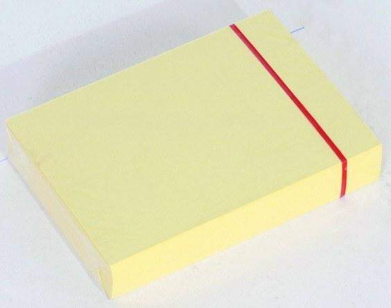 Karteikarten blanko DIN A7 gelb (Pckg. á 100 Stück)
