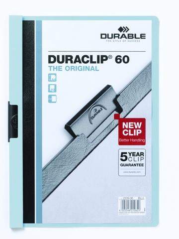 Klemm-Mappe "Duraclip" DIN A4 blau f. 60 Blatt / 1 Stück