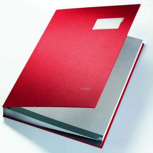 Unterschriftsmappe Leitz 5700 A4 20 Fächer PP-kaschiert rot