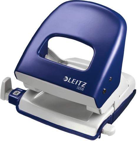 Locher Leitz 5008 mit Anschlagschiene blau