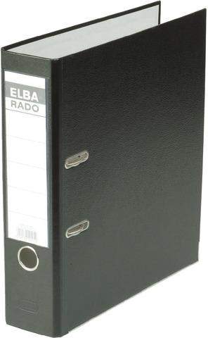 Ordner Elba Einsteckrückenschild A4 80mm schwarz