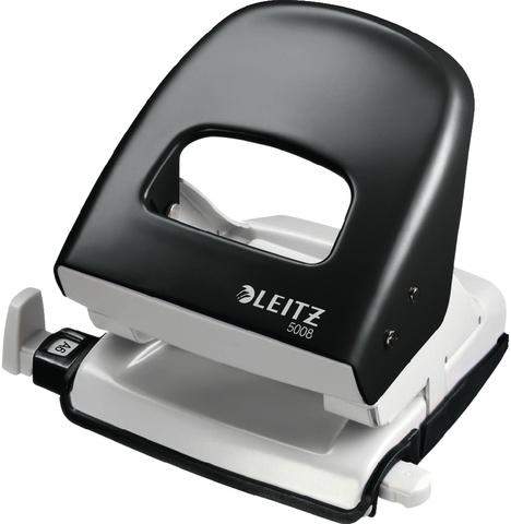 Locher Leitz 5008 mit Anschlagschiene schwarz